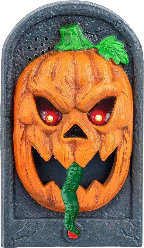 Halloween Pumpkin Jack O Lantern Doorbell Animated Door