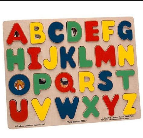 2 Years Child Can Learn Alphabetical Word Through Word Gaming Wooden