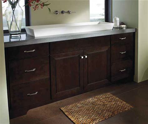 Cabinet units, pedestals, taps and. Bathroom with Chocolate Maple Cabinets - Kemper Cabinets