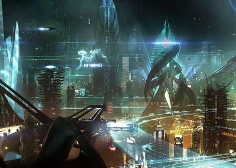 Cloud Atlas Ciudad Futurista Ciudad Cyberpunk Ciudad Fantasía
