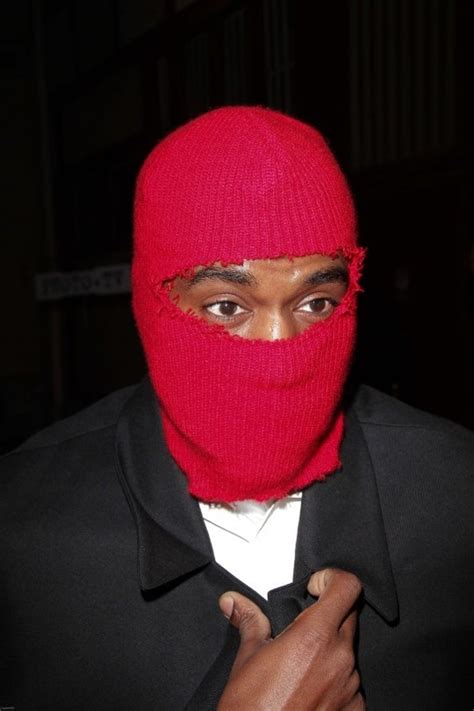 The rapper responded, you can see my face on the internet every. KANYE WEST MADE A FASHION STATEMENT...WEARS A RED SKI MASK - THE CROOK OF THE HEAD