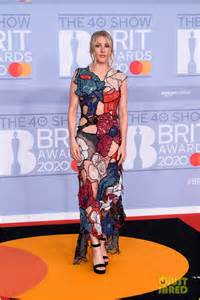 Photo Ellie Goulding Shows Some Skin Colorful Cut Out Dress Brit