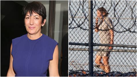 convicted jeffrey epstein cohort ghislaine maxwell seen exercising socializing in prison yard