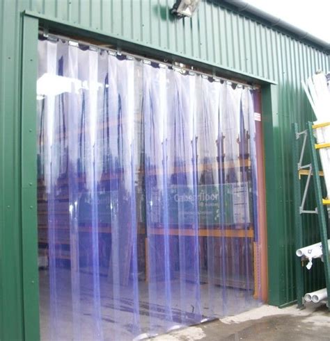 Economy Plastic Strip Door Curtains Complete Kit Ready To Install