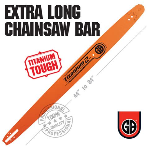 Gb Extra Long Chainsaw Bars For Husqvarna Saw Slabbing Mill Titanium