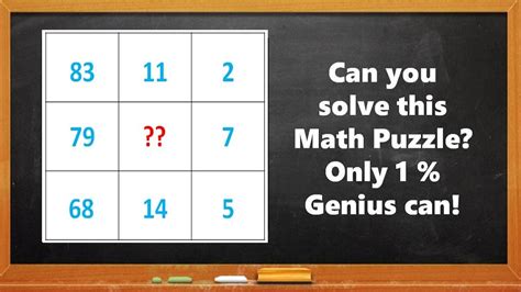 Math Riddles Solve These Hard Logic Puzzles In Seconds Each