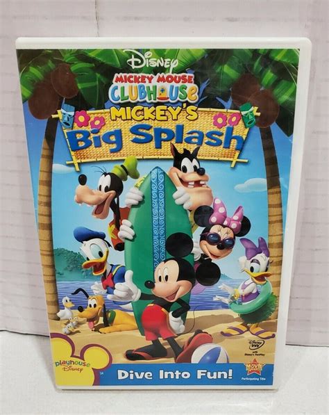Disney Mickey Mouse Clubhouse Mickeys Big Splash Dvd 2009 786936789355