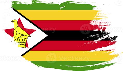 Zimbabwe Flag With Grunge Texture 12058091 Png