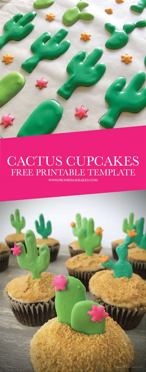 Connect with them on dribbble; DIY Cactus Cupcakes with Free Printable Template | Cactus ...