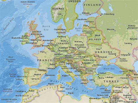National Geographic Map Of Europe Map Of World