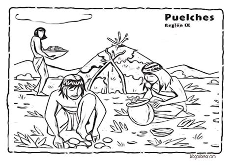 Dia internacional de los pueblos indigenas dibujos para colorear. Pueblos originarios de Chile para niños - Colorear dibujos ...