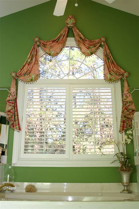 This particular bathroom window treatment will provide the light flows while taking a bath. Fun Master Bath | Beautiful curtains, Window treatments ...