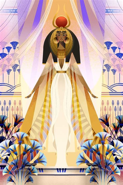 beautiful illustrations of ancient egyptian gods and