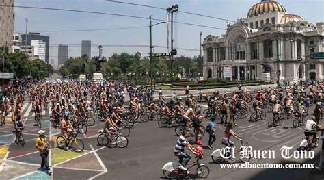 Ciclistas Circulan Desnudos En Calles Del Centro De La Cdmx El Buen Tono