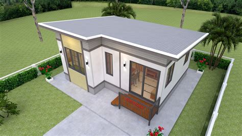 Simple Small House Design 7x6 Meter 23x20 Feet House Design 3d