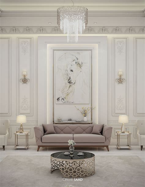 Luxury Classic Villa Interior Design On Behance Living Room