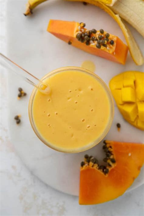 The Best Papaya Mango Smoothie Lifestyle Of A Foodie
