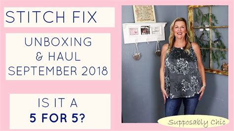 stitch fix unboxing and try on fashion haul september 2018 youtube