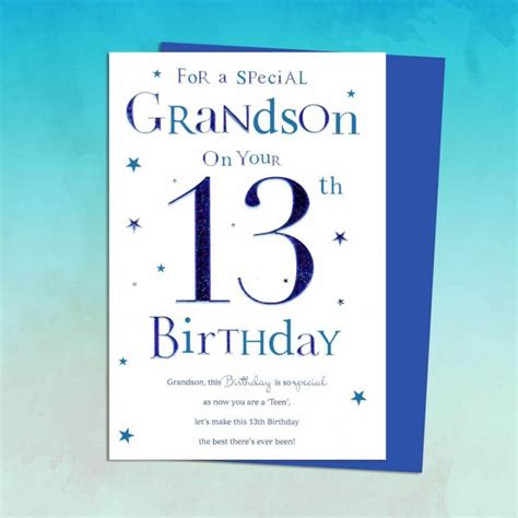16 Happy 13th Birthday Grandson Wishes