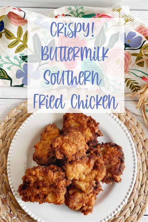 Fried chicken with a twist! Crispy Buttermilk Southern Fried Chicken - Sparkling Charm ...