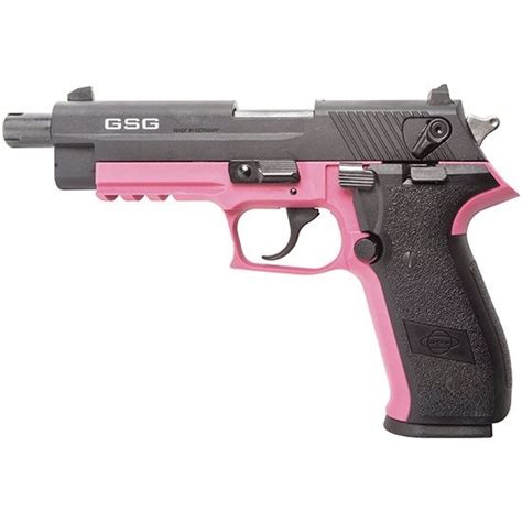 Ati Gsg Firefly Pistol Pink 22lr 49 Threaded Barrel