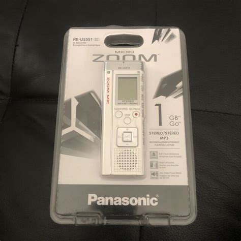 Panasonic Rr Us551 Ic Voice Recorder Stereo Mp3 Recording Ebay