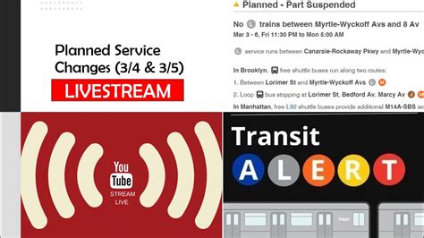 🔴mta Planned Service Changes 34 And 35 Livestream 🔴 Youtube