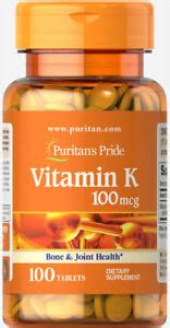Maybe you would like to learn more about one of these? Vitamin K 100mcg Bone Mass Blood Clotting Pills Joint ...