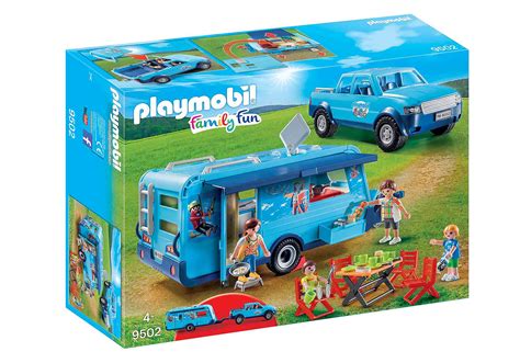 Oferta produktowa i parków rozrywki playmobil oraz katalog 3d z jeszcze większą ilością informacji do przeglądania. PLAYMOBIL-FunPark Pickup met caravan - 9502