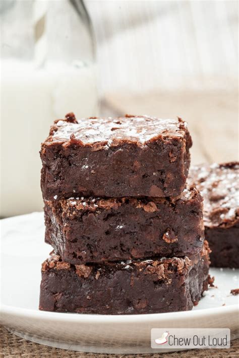 Triple Chewy Fudgy Brownies Chew Out Loud