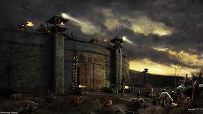 Apocalypse Wallpapers Stalker Town Defending Fortified Itself
