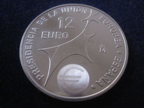 Espagne 12 Euro Argent 2002 Présidence Espagnole De Lunion