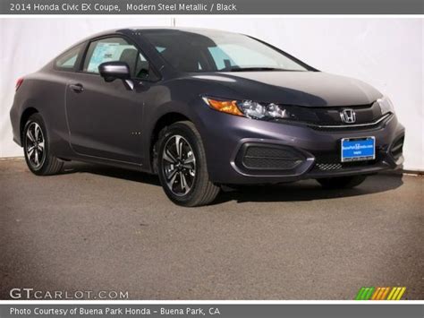 Owners reviews about honda civic coupe (5g) with photos on drive2. Modern Steel Metallic - 2014 Honda Civic EX Coupe - Black ...