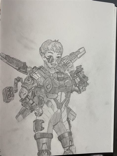I Drew Valkyrie From Apex Legends Drawing
