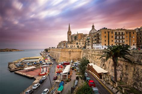 Valletta Skyline In The Cloudy Morning Malta Malta Travel Guide