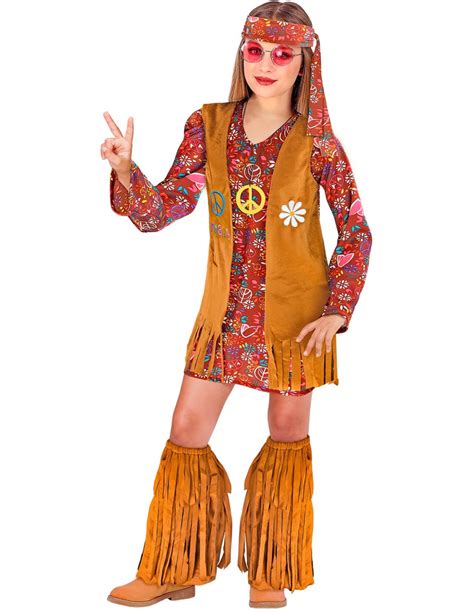 Disfraz De Hippie Vintage Para Niña Comprar Online