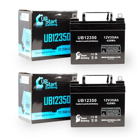 2x Pack Hoveround Mpv5 Battery Replacement Ub12350 Universal Sealed