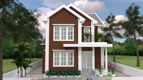 House Plans 7x14 With 3 Bedrooms Terrace Roof House 4ba