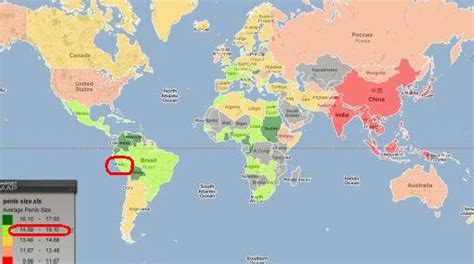 este mapa indica los tamaños del pene en el mundo actualidad mundo el comercio peru