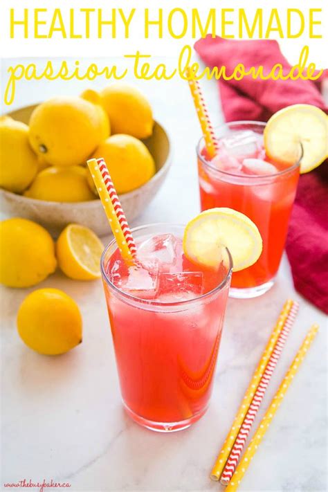 This Healthy Homemade Starbucks Passion Tea Lemonade Is The Perfect