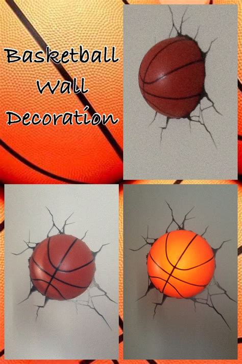 Nba kids basketball bedding, basketball sheet sets, bedding accessories and more! Basketball Wall Decoration! | Basketball Bedroom Ideas ...
