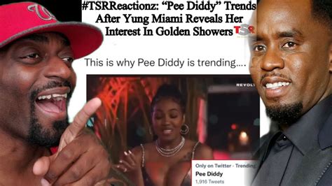 Social Media Is Roasting Pee Diddy After Yung Miami Reveals She Likes Golden Showers Youtube