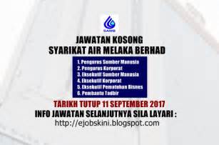 Admin clerk, human resource assistant, executive and more on indeed.com. Jawatan Kosong Syarikat Air Melaka Berhad (SAMB) - 11 ...