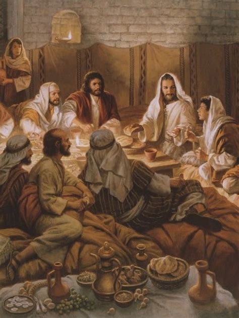 The Last Supper On The First Day Of The Festival Of Unleavened Bread