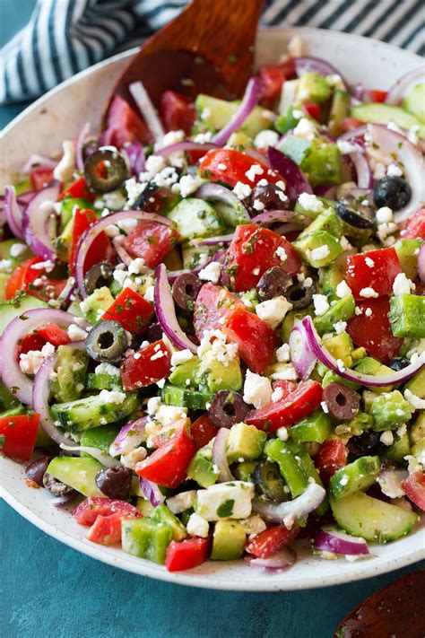 Best Greek Salad With Avocado Cooking Classy