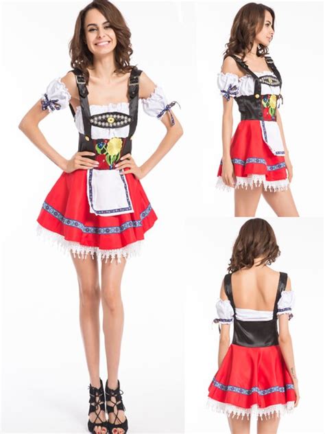 Buy Free Shipping Beer Girl Costume Adult German Lederhosen Oktoberfest Fancy