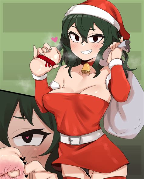 rule 34 christmas christmas outfit female female only georugu13 my hero academia tagme tokage