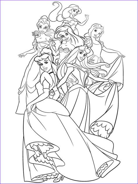 The Group Disney Princess Coloring Page Jasmine Snow Princess