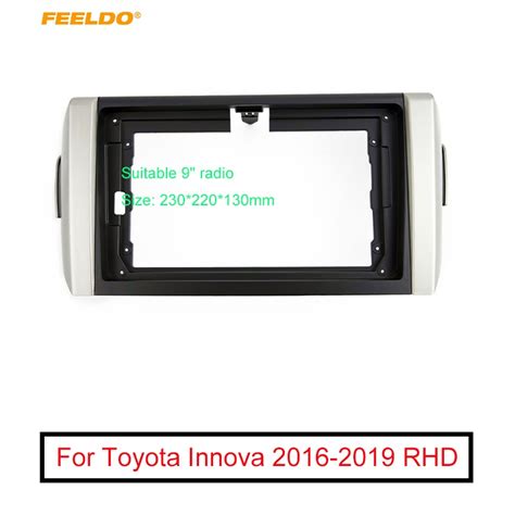 Feeldo Car Stereo 2din Fascia Frame Adapter For Toyota Innova Lhdrhd