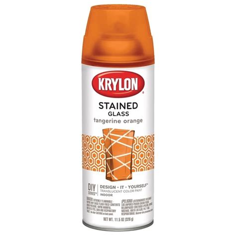 Krylon K09034000 Stained Glass Spray Paint Gloss Tanger